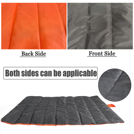 KFX-7030717 Waterproof Wear-Resistant Dog Bed with Easy-Clean Cotton Cushion and Buggy Bag, Black and Orange