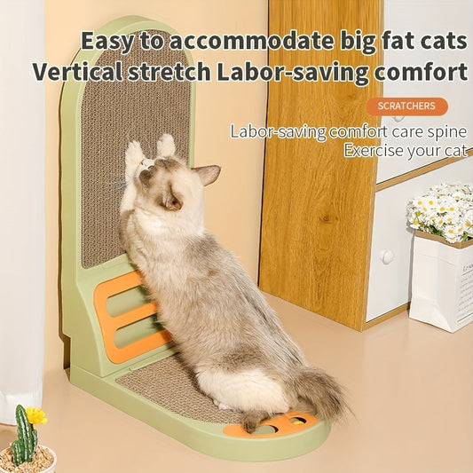 KFX-7032125 L-Shape Vertical Cat Scratching Board - Thickened, Scratch-Resistant, Durable Cat Toy