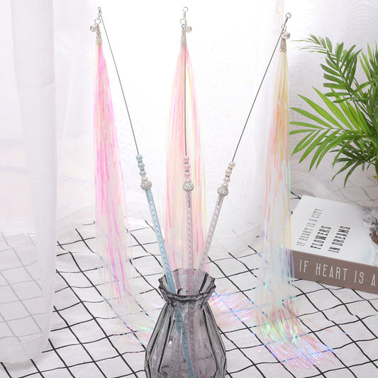 KFX-7035453 Acrylic Cat Stick with Mixed Color Tassels - 46cm Length, 20g