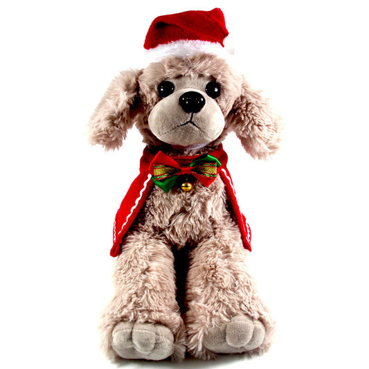 KFX-7042749 Winter Monochrome Double-Sided Velvet Cape Hat Scarf Set for Pets
