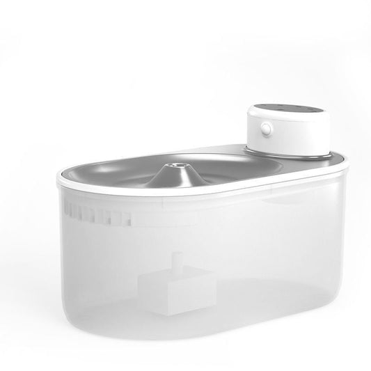 KFX-7051965 Intelligent Wireless Pet Water Dispenser with Stainless Steel Plate for Cats and Dogs