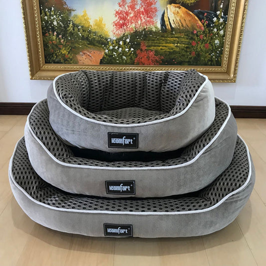 KFX-7055933 Summer Cool Pet Kennel for Small, Medium, and Large Dogs - Soft Cotton Bed Mat with Various Size Options