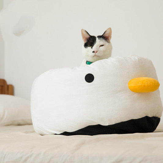 KFX-7065661 Warm and Washable Cat Litter Nest with Thickened Design for All Seasons