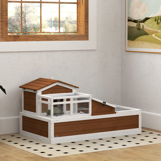 KFX-7076797 Three-Room Tortoise Habitat with Balcony and Two Stories for Indoor/Outdoor Use