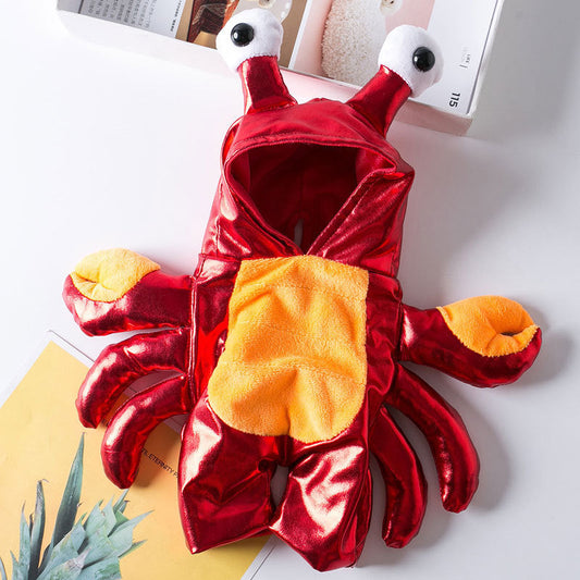 KFX-7083069 Transformative Cat and Dog Halloween Costume in Red, PU Material, Sizes S-XL