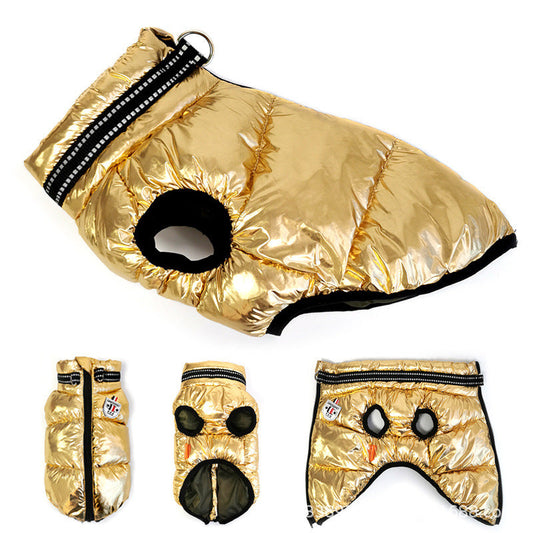 KFX-7118013 Cozy Two-Legged Pet Vest for Dogs - Warm Cotton Apparel in Multiple Colors and Sizes