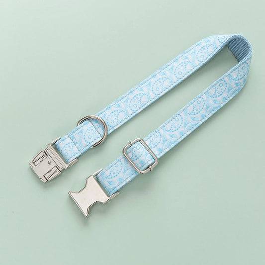 KFX-7119421 Zinc Alloy Buckle Paisley Dog Collar in Multiple Sizes