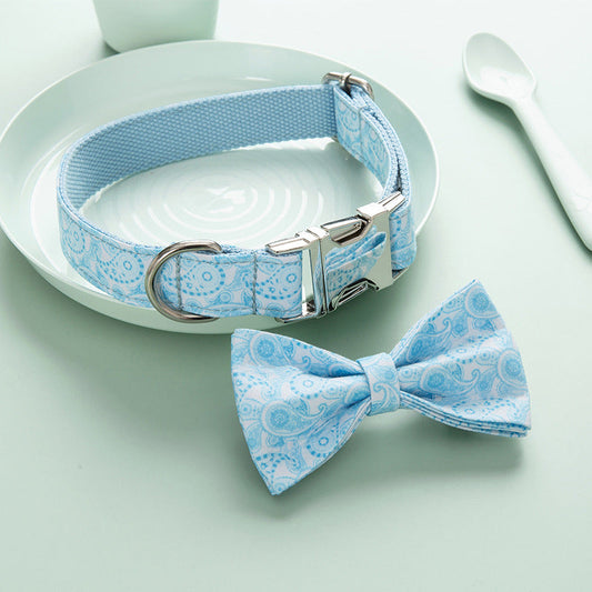 KFX-7119421 Zinc Alloy Buckle Paisley Dog Collar in Multiple Sizes