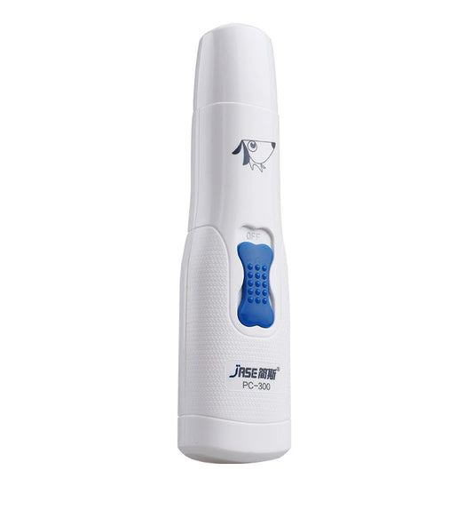 KFX-7128765 Electric Pet Nail Grinder for Dogs and Cats with Dual Ports, Low Noise, and Safe Design