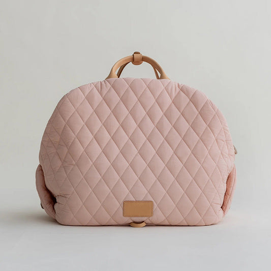 KFX-7135165 Soft Nylon Pet Handbag for Cats - Available in Pink, Khaki, Beige, Gray, and Black - Two Sizes Options