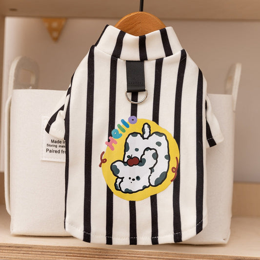 KFX-7164477 Cozy Cartoon Bear Hoodie for Small to Medium Dogs and Cats - Perfect for Fall and Winter