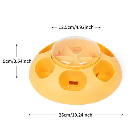 KFX-7172285 Automatic Pet Training Toy with Food Dispensing Feature for Dogs