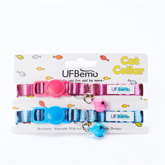 KFX-7173437 Small Pet Bell Collars - Adjustable Sizes 22-33cm, Lightweight and Safe Design for Cats and Dogs