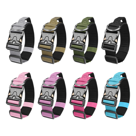 KFX-7174077 Durable Explosion-Proof Tactical Pet Collar – Available in Multiple Colors