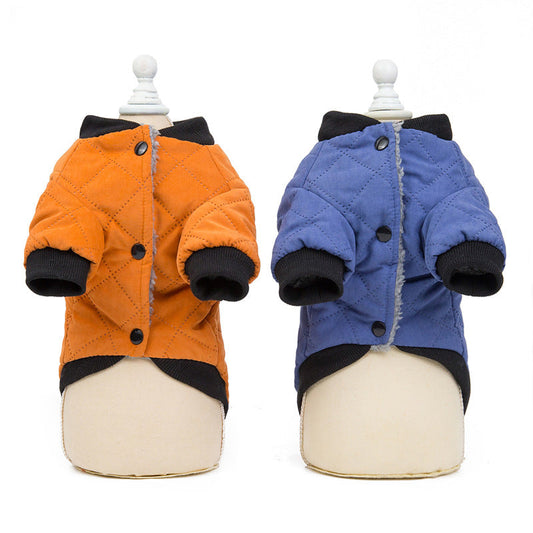KFX-7185341 Winter Padded Jacket for Dogs - Cute Autumn and Winter Clothing in Fawn Color Options