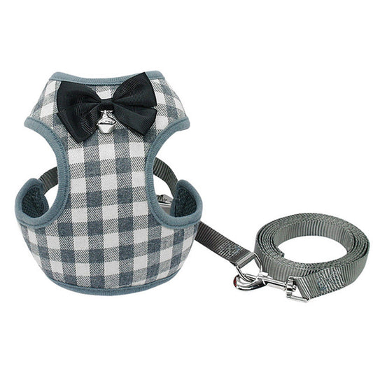 KFX-7186237 Adjustable Cloth Dog Leash with Chest Strap - Sizes S, M, L Available