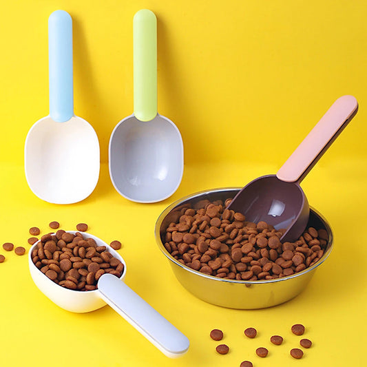 KFX-7190205 Ergonomic Pet Food Scoop with Bag Clip Handle for Accurate Measurement and Easy Feeding