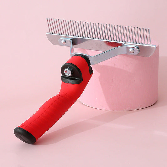 KFX-7194301 Extra-Large Pet Comb Grooming Brush for Deshedding Large Dogs, Ideal for Golden Retrievers, Huskies, and German Shepherds