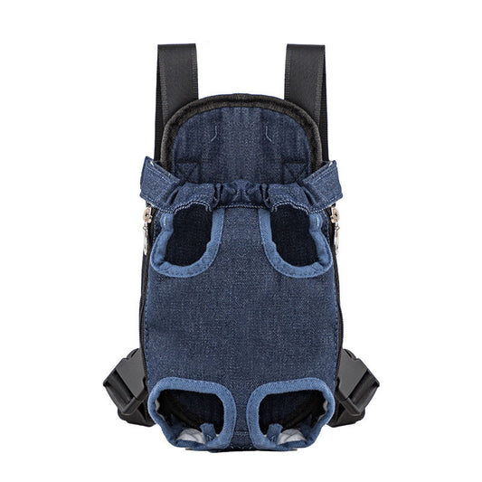 KFX-7214141 Portable Chest and Shoulder Pet Carrier Bag with Breathable Mesh Design