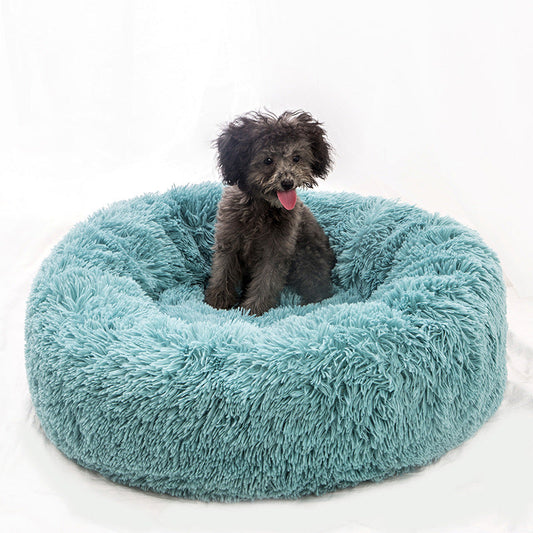 KFX-7258301 Removable and Washable Round Long Hair Pet Nest in Various Colors and Sizes