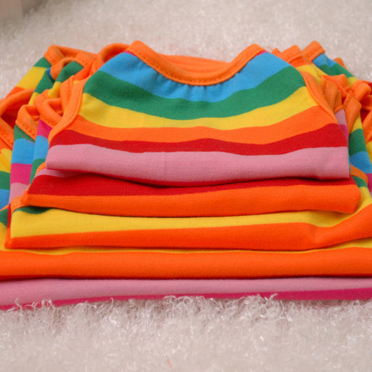 KFX-7262397 Colorful Summer Pet Vest for Dogs in Various Sizes - Casual Polyester Cotton Design