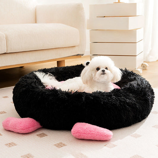 KFX-7282749 Cozy Thickened Plush Sleeping Mat for Pets - Ideal Dog and Cat Bed Nest