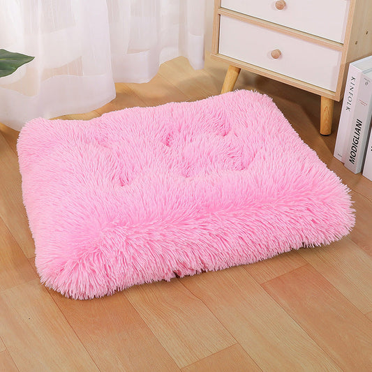 KFX-7331389 Cozy Dog and Cat Plush Pet Mat in Various Colors and Sizes