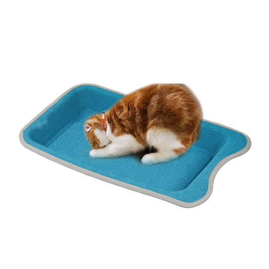 KFX-7335485 Durable Square Cat Scratching Board with Non-Slip Base and Catnip Included