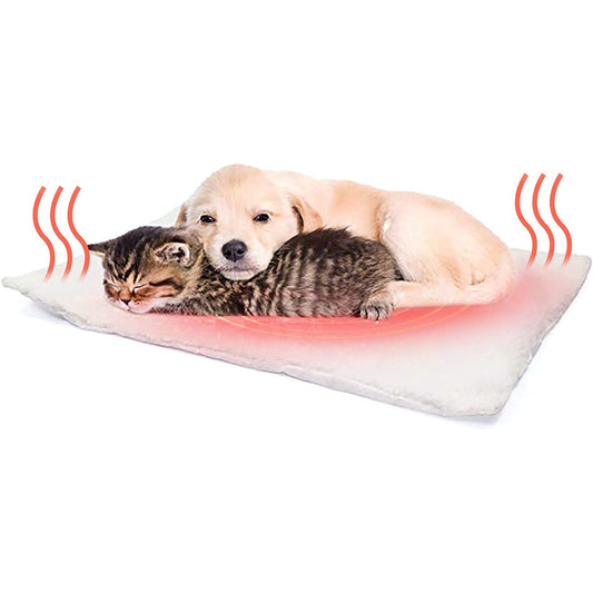 KFX-7366333 Self-Heating Pet Bed Cushion with Berber Fleece, 60x45CM, for Dogs and Cats