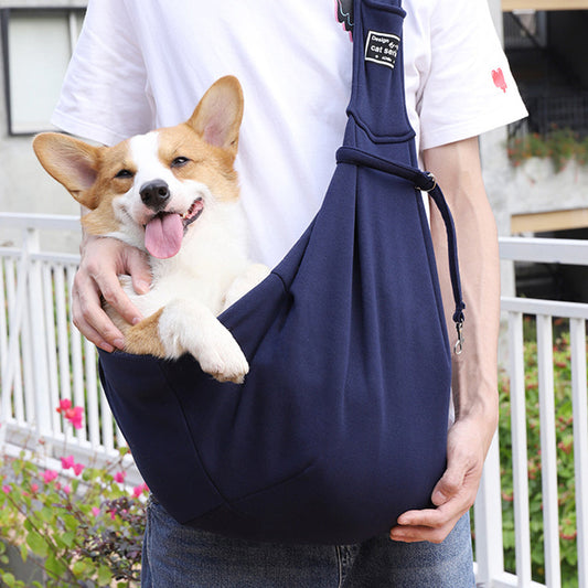 KFX-7381053 Adjustable Pet Carrier Bag for Dogs and Cats - Comfortable Single Shoulder Sling Tote for Travel and Outdoor Use