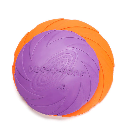 KFX-7390141 Natural Rubber Dog Fetch Flying Disc – Durable & Safe Training Toy for Dogs