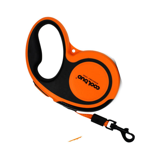 KFX-7400637 Retractable Dog Leash for Large and Medium-Sized Dogs - Durable ABS and Nylon Materials in Fresh Green and Active Orange