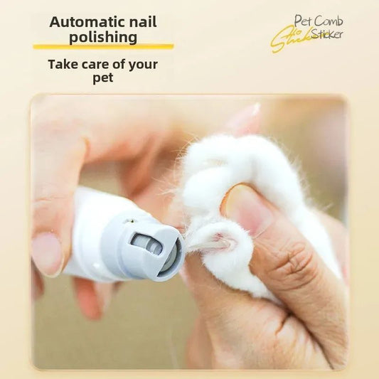 KFX-7417917 Rechargeable Electric Pet Nail Trimmer and Grooming Comb for Cats and Dogs