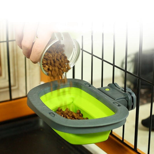 KFX-7422269 Portable Folding Pet Bowl - Multi-Color TPE Design for Food and Water, Suited for All Pet Sizes
