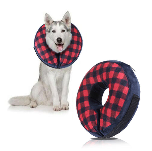 KFX-7424061 Inflatable Protective Cover for Pets - All-Season Collar for Dogs and Cats in Various Colors and Sizes