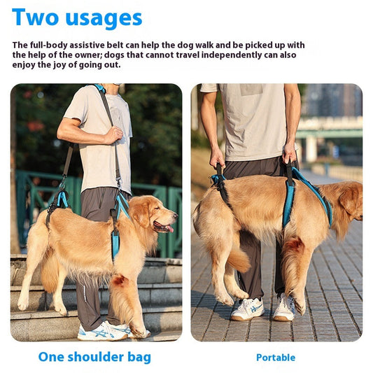 KFX-7433405 Durable Polyester Blue Pet Hand Holding Rope for Dogs