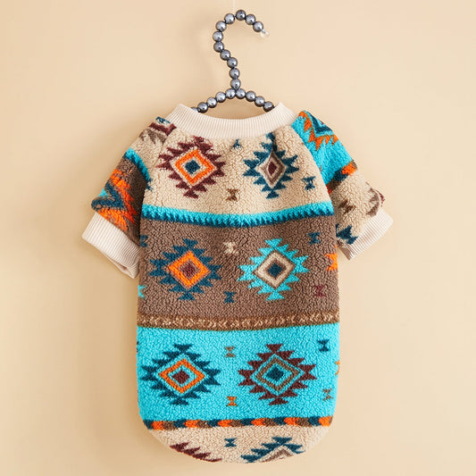 KFX-7438653 Three Special Totem Fleece Sweatshirts for Cats and Dogs in Various Sizes and Colors