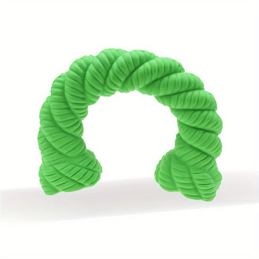 KFX-7447741 Durable Natural Rubber Horseshoe Chew Toy for Aggressive Medium and Large Dogs