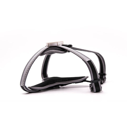 KFX-7448381 Retractable LED Dog Chest Strap with Scalable Design and Adjustable RGB Lights