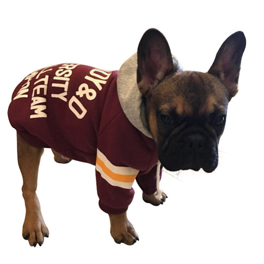 KFX-7452861 Cozy Cotton Sweater for Small to Medium Dogs - Casual, Windproof, Warm - Available in Red and Green