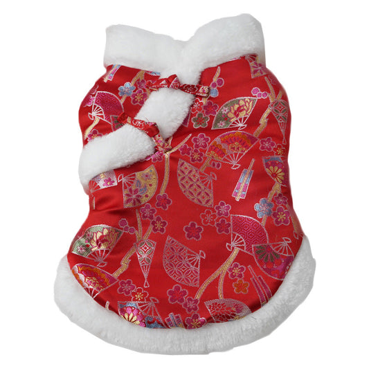 KFX-7465021 Warm Cotton Pet Clothes for Winter - Available in Multiple Colors and Sizes