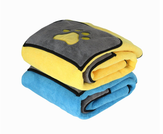 KFX-7472957 Super Absorbent Pet Bath Towel Made of 800g Superfine Fiber for Quick Drying