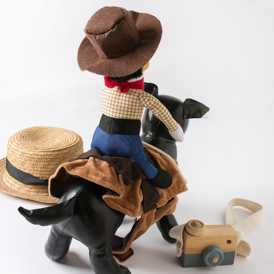 KFX-7514301 Personalized Denim Pet Costume for Spring and Autumn - Casual Dog Clothing in S, M, L, XL