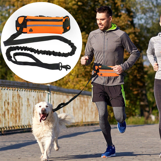 KFX-7525949 Nylon Pet Purse Leash for Comfortable Dog Walking - Adjustable Waist Bag and Traction Rope Combo