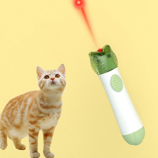 KFX-7526973 Plastic Cat Face Infrared Modeling Pen with Battery and Screwdriver - Blue, Green, Coffee