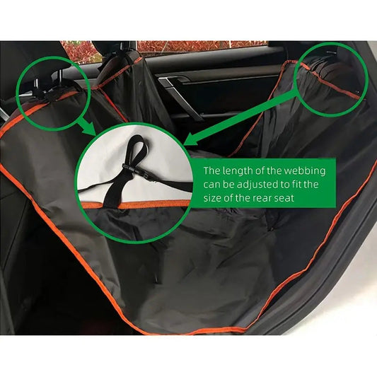 KFX-7533757 Car Rear Pet Anti-Fouling Cushion – Adjustable Fabric Pad for Dogs