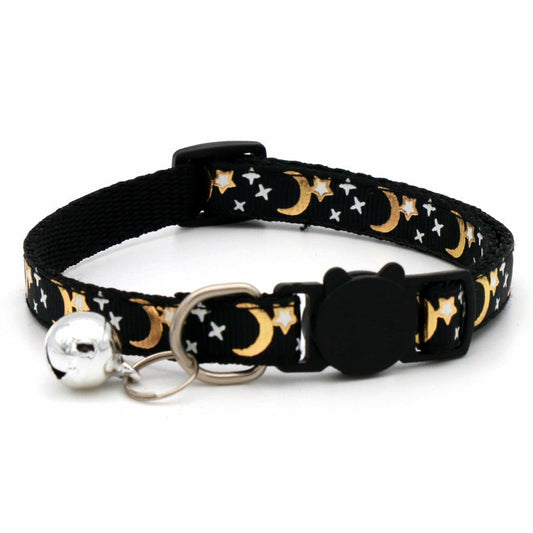 KFX-7545405 Adjustable Casual Cat and Dog Collar in Multiple Colors - 1.0CM Wide, Fits 19-32cm