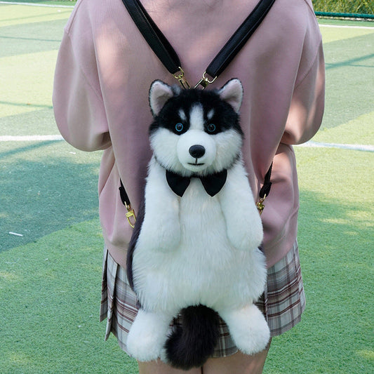 KFX-7555389 Husky Plush Toy with Scarf Options for Youth - Perfect Gift for Animal Lovers