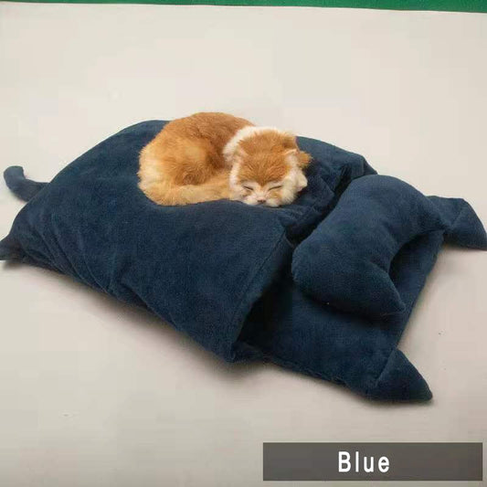 KFX-7557181 Winter-Ready Japanese Cat Sleeping Bag in Various Colors and Sizes