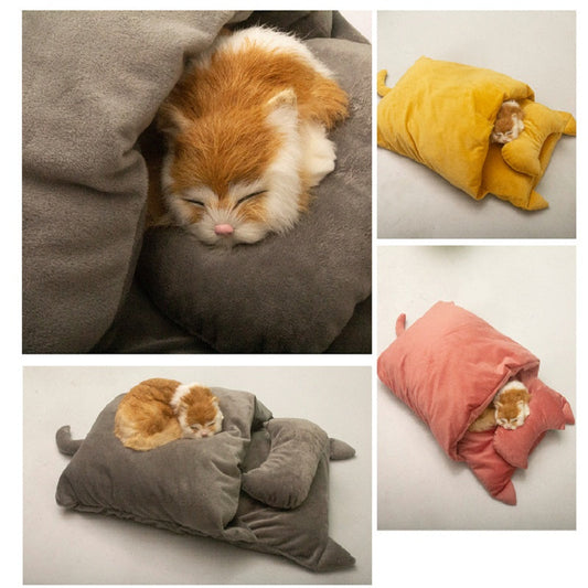 KFX-7557181 Winter-Ready Japanese Cat Sleeping Bag in Various Colors and Sizes